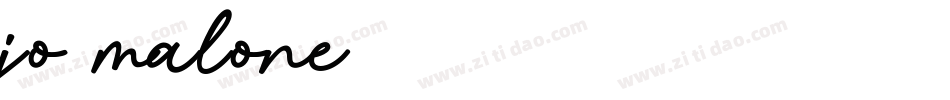 jo malone字体转换